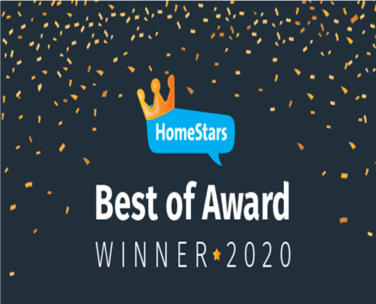 HomeStars Best of Award Winner 2020